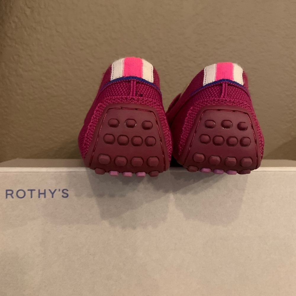COPY - Rothy’s driving loafers. Raspberry color - Picture 2 of 3